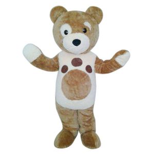 2019 Haute qualité chaud mignon Charley Bear mascotte Costume Halloween déguisement fête taille adulte