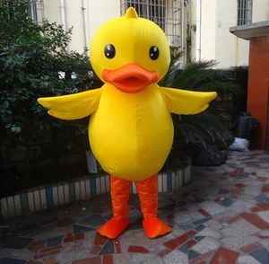 Disfraz de mascota de pato amarillo caliente de alta calidad 2019 tamaño adulto
