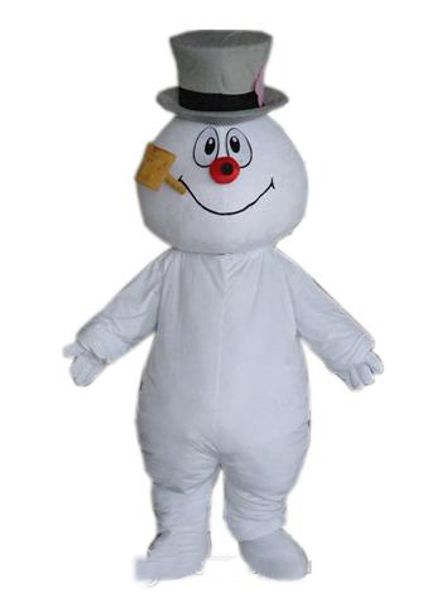 2019 traje de mascota de muñeco de nieve escarchado más caliente de alta calidad que camina ropa de dibujos animados para adultos envío gratis