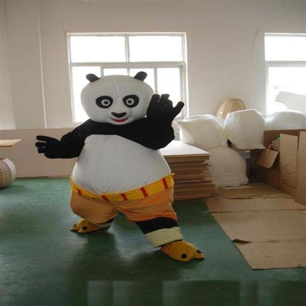2019 Costume de mascotte Kungfu Panda de haute qualité Costume de mascotte Kung Fu Panda Kungfu Panda Fancy Dress211j