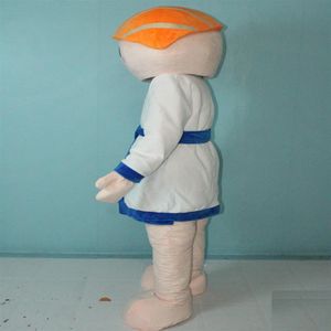 2019 Haute qualité le costume de mascotte d'homme de sushi de saumon de tête pour adulte à porter244A