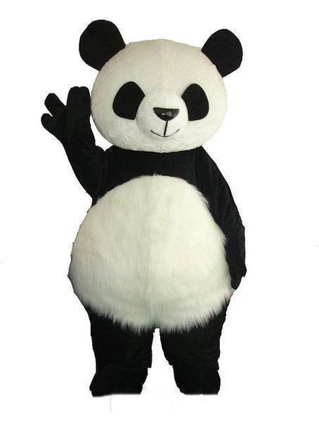2019 Version de haute qualité Costume de mascotte de panda géant chinois Costume de mascotte de Noël Livraison gratuite