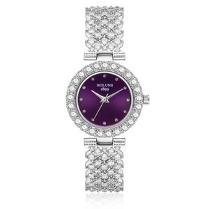 2020 HOLUNS femmes de luxe montres de marque diamant 5 dames atm imperméables à l'eau du Japon montre la mode en acier inoxydable reloj mujer BRW