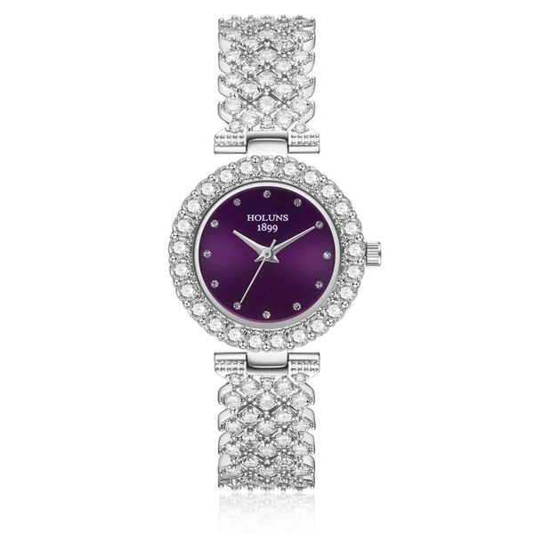 2020 HOLUNS femmes de luxe montres de marque diamant 5 dames atm imperméables à l'eau du Japon montre la mode en acier inoxydable reloj mujer BRW