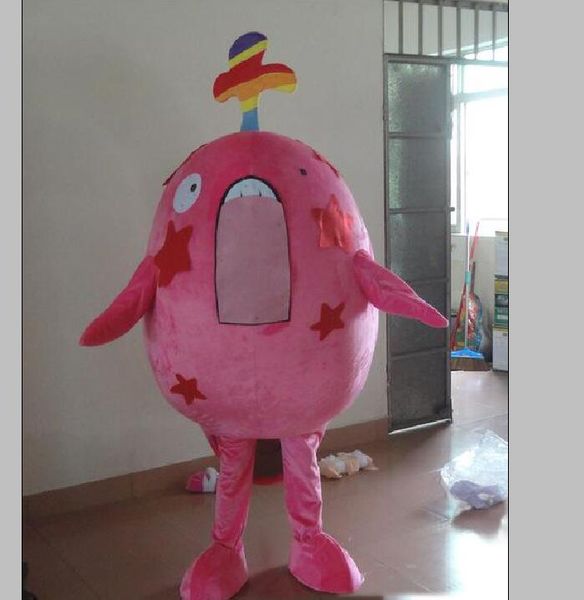 2019 mode chaude belle rose poisson mascotte costume animal costume école mascotte déguisements vacances vêtements spéciaux