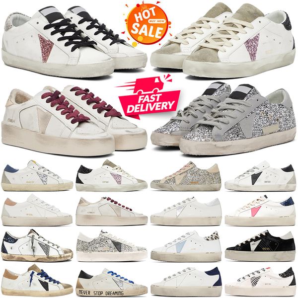 golden goose sales vieilles chaussures pour hommes femmes luxes baskets design plat décontracté super star  Baskets Golden Gooses