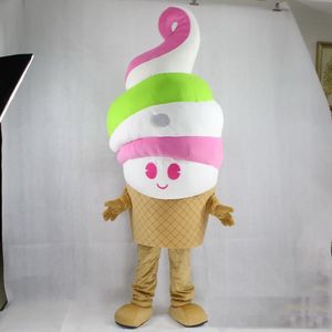 2019 Venta caliente Material de EVA Disfraces de mascota de helado Ropa de dibujos animados Fiesta de cumpleaños Mascarada