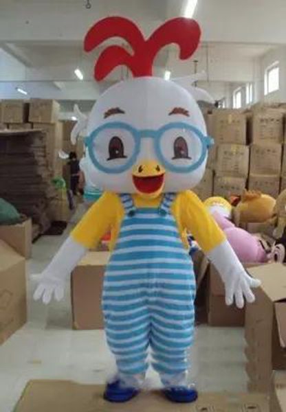 2019 offre spéciale lunettes costume de mascotte de poulet adultes enfants taille fête déguisement