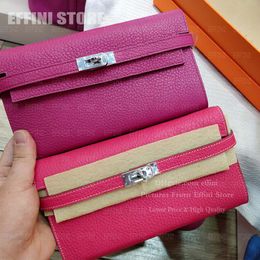 Designer classique femmes portefeuilles pochettes sacs à main sacs à main haute qualité dames mode TOGO cuir de veau porte-monnaie passeport porte-carte portefeuille