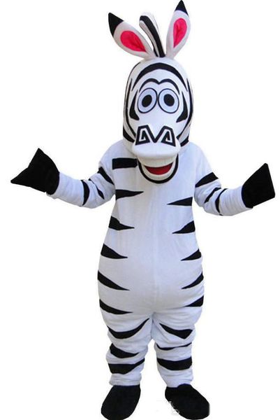 2019 offre spéciale Costume de mascotte de zèbre de Madagascar Costume de mascotte de Marty de Madagascar livraison gratuite