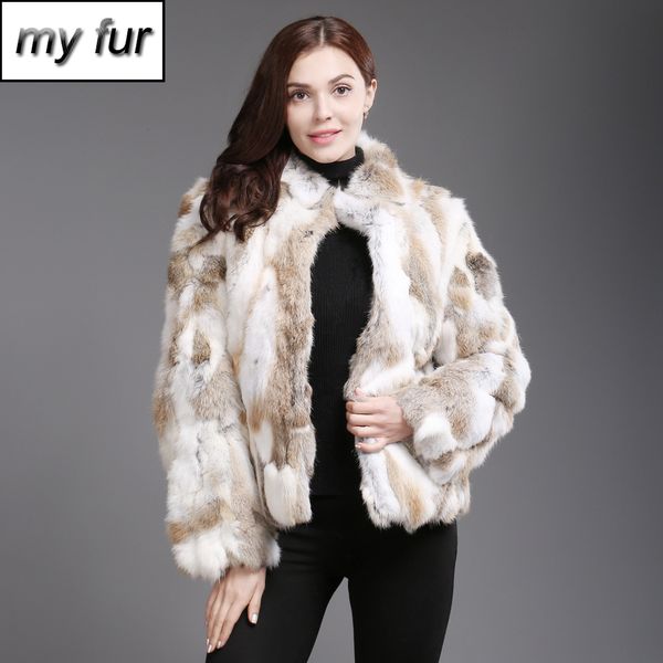 2019 offre spéciale femmes véritable manteau de fourrure véritable dame hiver chaud véritable fourrure naturelle veste pardessus décontracté