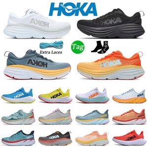 Hoka Bondi 8 Clifton Sportschoenen Runner Hokas Carbon x2 Triple Zwart Wit Lichtblauw Sport Designer Heren Dames Trainers Lifestyle Schokabsorptie dhgate 36-45