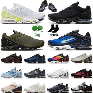 Nike Air Max Plus 2 3 Tuned Hombres Mujeres Zapatos para correr Chaussures Triple White Black College Grey Electric Green Neon Outdoor Trainers Sneakers Sports