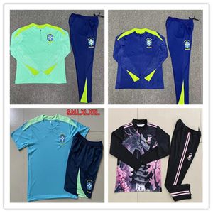 2024 Braziliës voetbal trainingsuit voetbaltraining set 23 24 Portugese mannen en kinderopspoorpakken nationaal team jogging sets overlevende voet chandal tuta