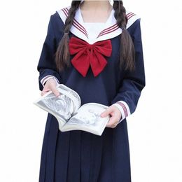 2019 Japanse Schooluniformen Voor Meisjes Leuke Korte/Lg-lengte Sailor Tops + Plooirok Volledige Sets Cosplay JK kostuum S4Ig #