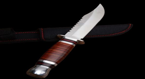 2019 K3021B Blade fixe couteau en bois Handle 3CR13mov en acier inoxydable lame tactique de camping extérieur de la chasse à la survie EDC Tool5247509