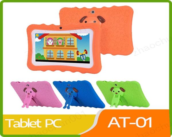 Tablette Kids Brand PC 7 pouces Quad Core Enfants Tablette Android 44 Allwinner A33 Google Player WiFi Big Bread Speaker Protective CoV5296727