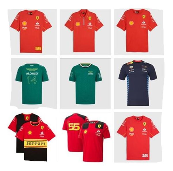 Niños Camisetas de fútbol para hombres Camiseta Aston Martin Jersey AMF1 23 24 Camiseta oficial para hombre Fernando Alonso Camiseta Fórmula 1 Traje de carreras Camiseta F1 MOTO Motorcyc Camisetas