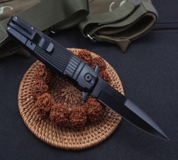 Couteaux de couteau 2019 côté couteau assisté à ressort ouvert 5cr13mov 58hrc steaaluminum poignée EDC pliage de poche couteau de survie