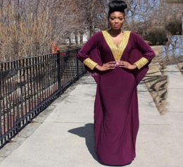 2019 Dernières robes de soirée de mode africaine Femmes nigérianes à paillettes Gol