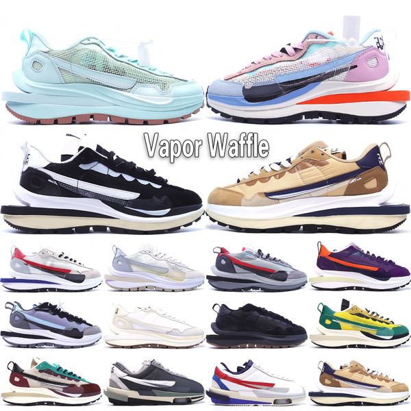 Top VaporWaffflexSacai Hommes Femmes Chaussures de course LDV Waffle Gym Rouge Noir Gomme Sésame Bleu Vide Sport Fuchsia Jeu Royal Baskets Extérieures Taille 36-45