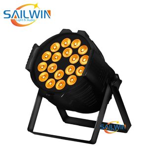 SAILWIN LED PAR LICHT 18X18W RGBWA UV 6IN1 Hoge helderheid IP33 LED PAR LICHT DMX Stage Light