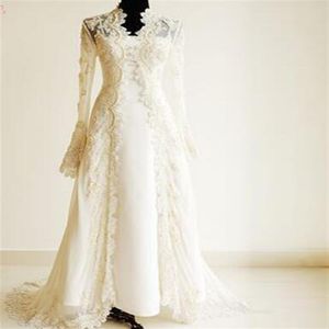 2019 longue dentelle veste de mariage manches longues mariée boléro élégant printemps hiver manteau de mariage dentelle boléro mariage mariée veste223L