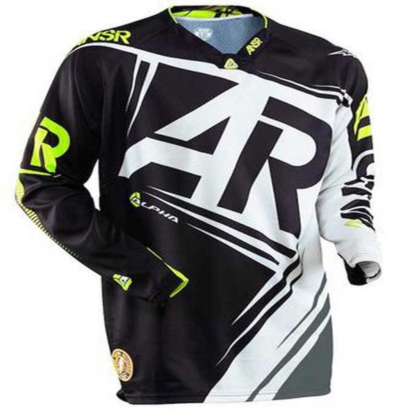 Maillot de moto à manches longues 2019 DH MX BMX Maillots de moto VTT / Motocross ATV Cross Country Racing moto Respirant Mens Shirt H1020