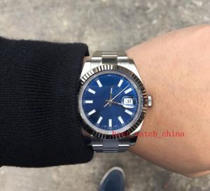 2019 luxe 41mm hommes montres 116234 Cadran Bleu Verre Saphir Sport Mécanique Haute Qualité Automatique Hommes Montres