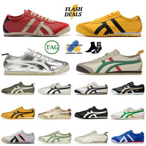 asics onitsuka tiger mexico 66 Top designer chaussures décontractées plate - forme sneakers argent hommes femmes loafers sneakers 【code ：L】