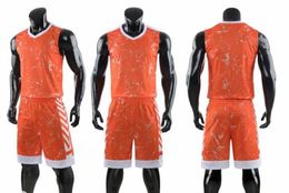 2019 Heren Mesh Performance Custom Jersey Sets met Shorts Clothing Uniforms Kits Sports Personality Shop Populaire aangepaste basketbalkleding