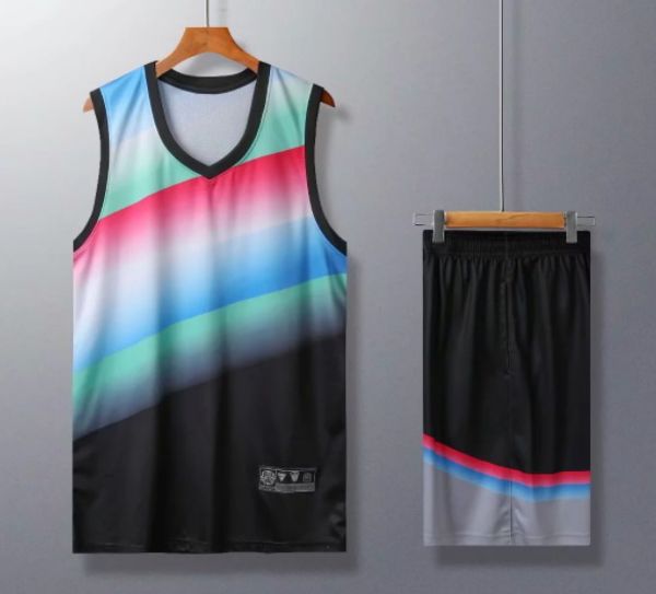 2019 Maillots de basket-ball personnalisés en maille pour hommes Ensembles de vêtements de basket-ball personnalisés avec shorts Vêtements Uniformes Kits Vêtements de sport