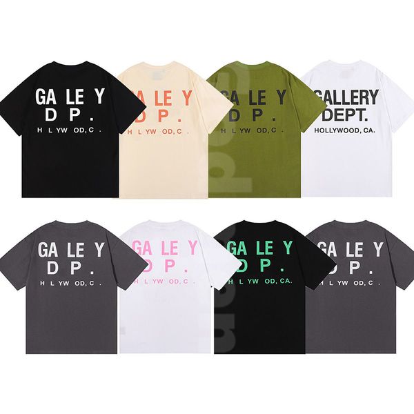 Galeryse T Shirts Hommes Femmes Designer T-shirts Coton Tops Homme Chemise Décontractée Luxurys Vêtements Rue Shorts Manches Vêtements S-XL