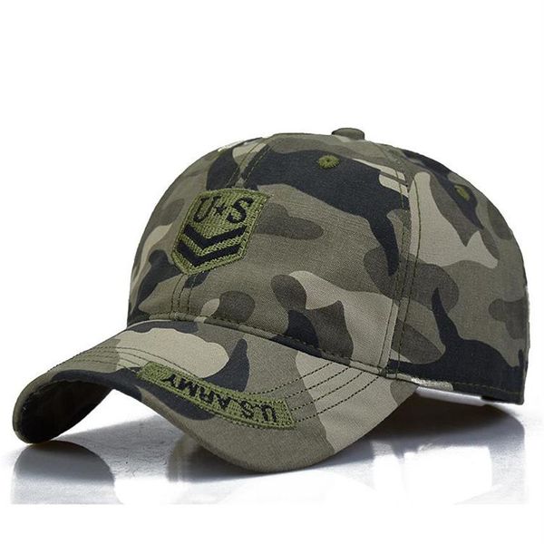 2019 Hommes Célèbre Us Army Marque Casquette De Baseball Hommes Camo Casquette Homme Femmes Casquette De Camouflage Snapback Casquette Tactique Trucker2179