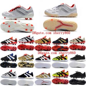 2021 Chaussures de football pour hommes Predatoeres Acceleratores Electricityes FG TR Crampons Precisiones Xes Beckhames Chaussures de football en salle