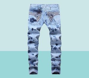 Jeans de motard Slim Slim Slim 2019 avec des vêtements de Zip Men Strewear Streetwear Style Luxury Robin Jeans4127267