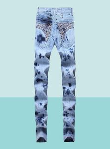 Jeans de motard Slim Slim Slim Mens 2019 avec des vêtements Zip Men S Distrimp Hole Streetwear Style Luxury Robin Jeans7698138