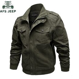 2019 militaire jas mannen vracht tactische bommenwerper jas mannelijke plus size 6XL casual rits luchtmacht pilot vlucht katoenen jas jas S191019