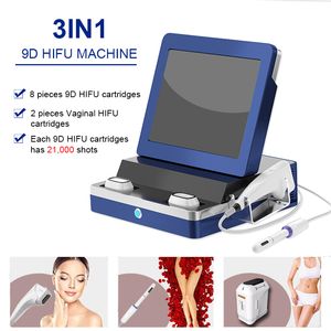 Machine de lifting du visage à ultrasons hifu 9D 3D, thérapie de serrage vaginal, amincissant, retrait des rides, dispositif de rajeunissement de la peau