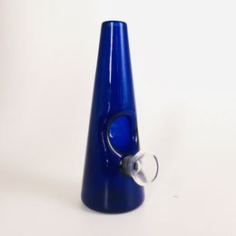 2019 Nouveau 4,9 pouces bleu bécher en verre Bong avec verre Downstem Bowl bouteille Dab Rig conduites d'eau en verre narguilés recycleur livraison gratuite