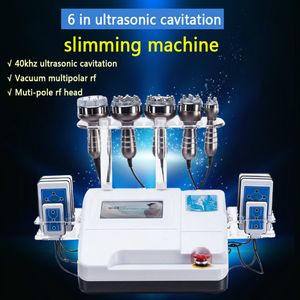 2022 nuevo 6 en 1 40K cavitación ultrasónica RF vacío succión cuerpo adelgazante máquina de belleza CE/DHL