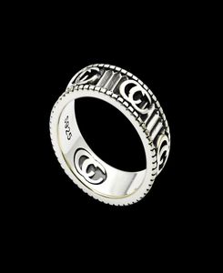 2019 Nieuwe collectie 316L Titanium Staal Fashion Ring 18 K verzilverd vrouwen en man originele merk ring Sieraden gift8760217