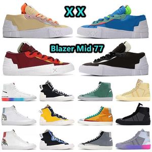 Blazer Mid 77 Zapatillas de running para hombre Negro Blanco Azul Dusk Reed Team Red British Tan Iron Grey Indigo hombres mujeres zapatillas deportivas Zapatillas de diseñador