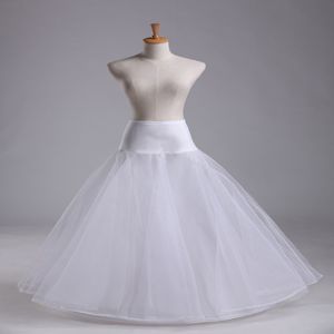 2019 Nouveau arrive à 100% de haute qualité A Line 1-Hoop 2 couches Tulle Wedding Bridal jupon Crinolines pour robe de mariée 243c