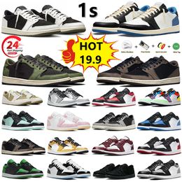 Hombres Mujeres Zapatos casuales bajos deporte Blanco Negro UNC Azul Gris Niebla Fotón Polvo Michigan Vela Chicago Cherry Trail Georgetown Cherry Zapatillas deporte hombre Zapati