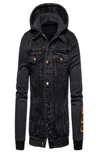 2019 Nieuwe herfst Winter Hoodied Casual Style Jeans Jacket Men Outdars Cotton Denim Mens Coats and Jackets C10013105489