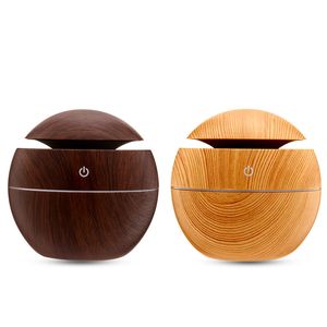 2023 boule chaude forme grain de bois diffuseur d'huile essentielle bambou couleur USB humidificateur pour bureau maison chambre salon