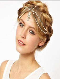 2019 Nouveau beérément bohème rétro gothique diamants de luxe coiffures perles de mode coiffeur de la mariée boho fascinators8217691