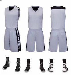 2019 Nouveaux maillots de basket-ball vierges logo imprimé Taille homme S-XXL prix pas cher expédition rapide bonne qualité STARSPORT GRIS SG001nQ