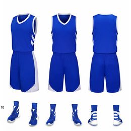 2019 Neue leere Basketballtrikots gedruckt Logo Herren Größe S-XXL Günstiger Preis Schneller Versand gute Qualität Neues Blau b0012r